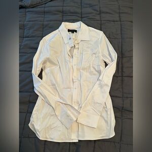 NWT Women’s Banana Republic Tailored Fit White Dress Shirt 4